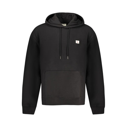 Calvin Klein Black Cotton Men Hoodie