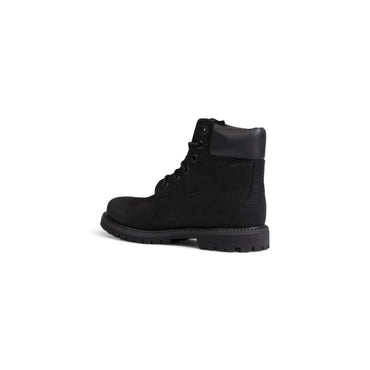 Timberland Black Recycled Leather Lace-Up Boots