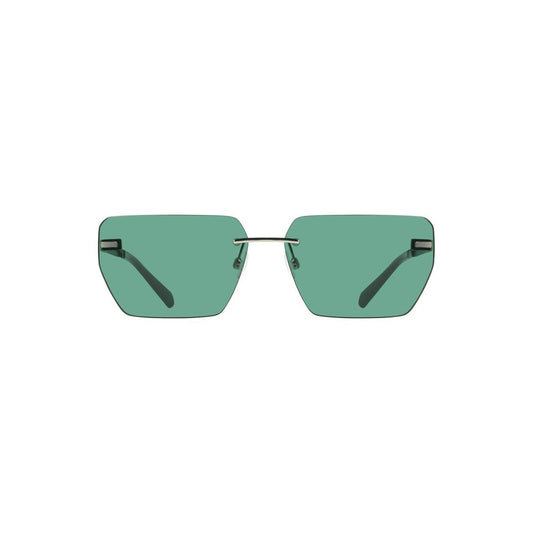 Calvin Klein Green Metal Men Sunglass
