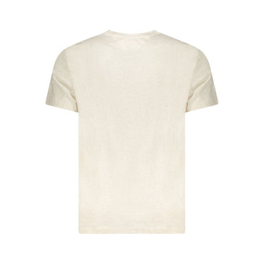 Tommy Hilfiger Beige Cotton Men T-Shirt