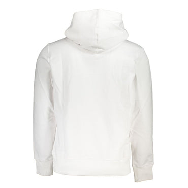 Calvin Klein White Cotton Men Sweater with Hood