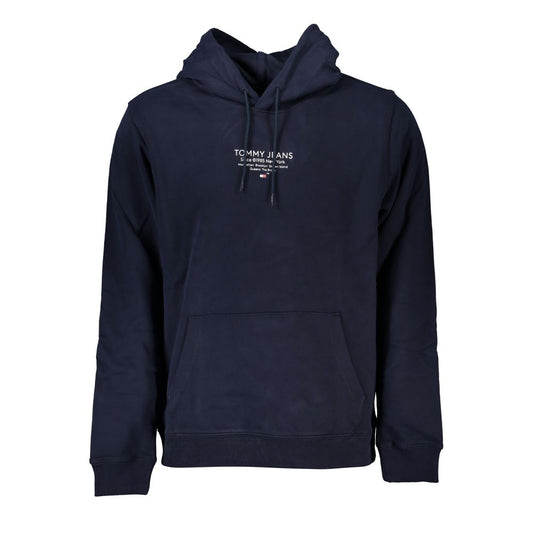Tommy Hilfiger Blue Cotton Men Sweater with Hood