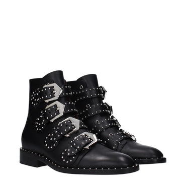 Givenchy Black Leather Ankle Boots