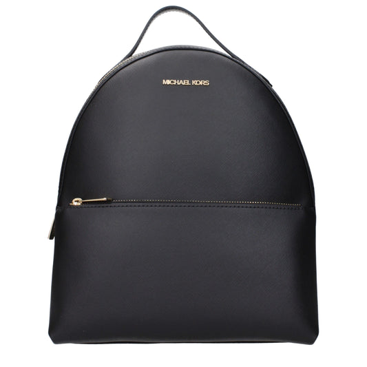 Michael Kors Black Leather Backpack