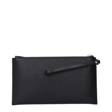 Michael Kors Black Leather Clutch Bag