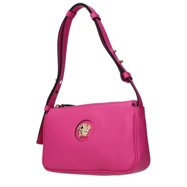 Versace Pink Leather Shoulder Bag