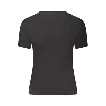 Tommy Hilfiger Black Cotton Women T-Shirt