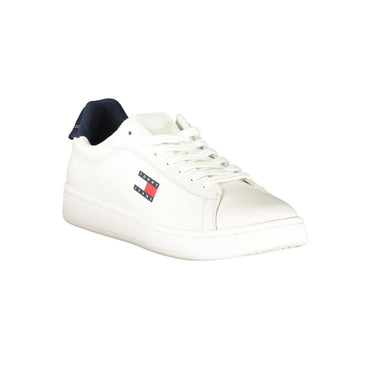 Tommy Hilfiger White Leather Men Sneaker