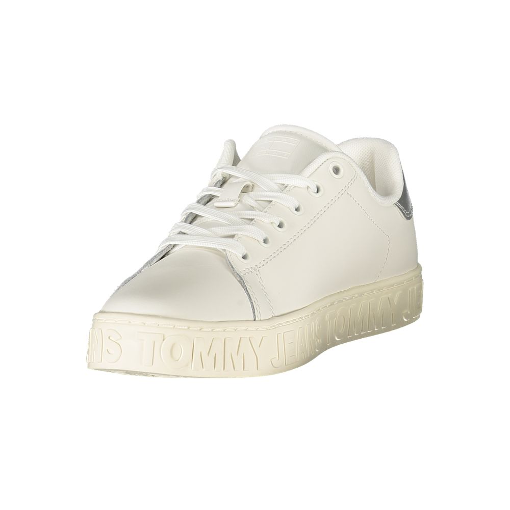 Tommy Hilfiger White Leather Women Sneaker