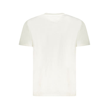 Tommy Hilfiger White Cotton Men T-Shirt
