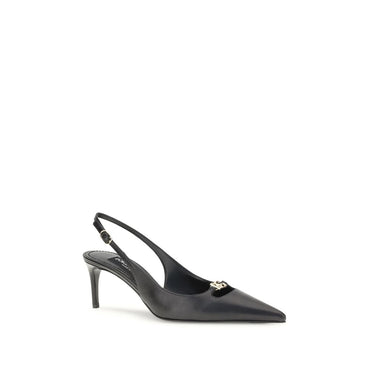 Dolce & Gabbana Black Goatskin High Heel Pumps
