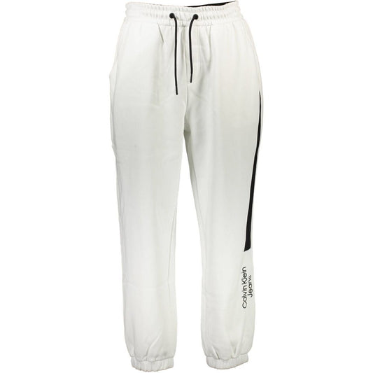 Calvin Klein White Cotton Pant