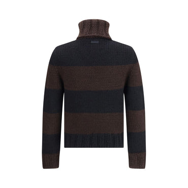 Dolce & Gabbana Brown Wool Turtleneck