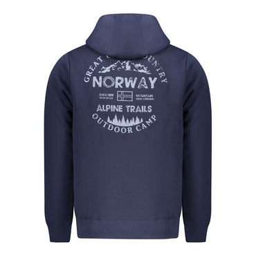 Norway 1963 Blue Cotton Men's Hoodie Sweatshirt