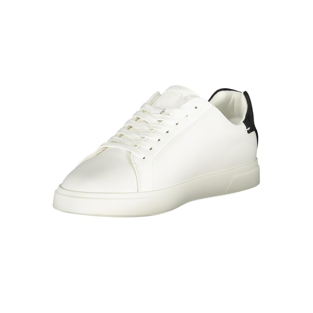 Calvin Klein White Polyester Sneaker