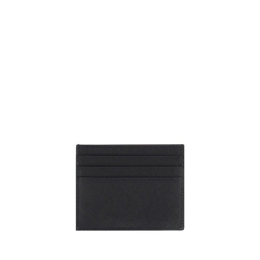 Prada Black Calf Leather Bos Taurus Wallet