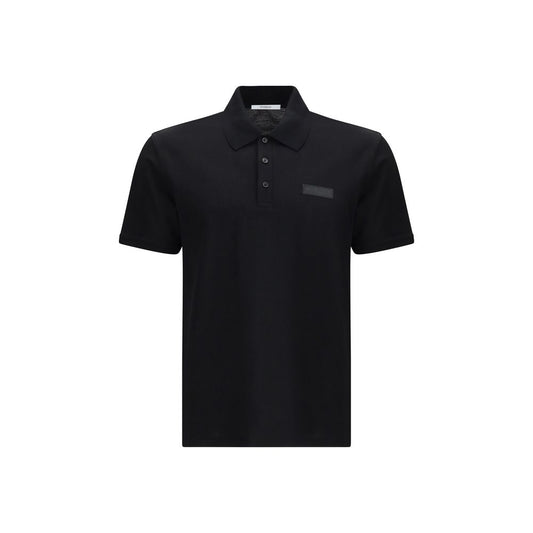 Givenchy Black Cotton Polo Shirt