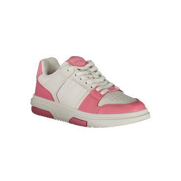 Tommy Hilfiger Pink Leather Women Sneaker