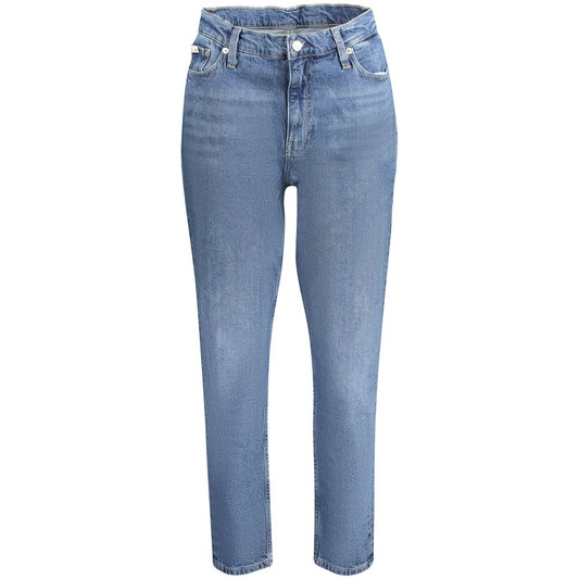 Calvin Klein Blue Cotton Women Jeans