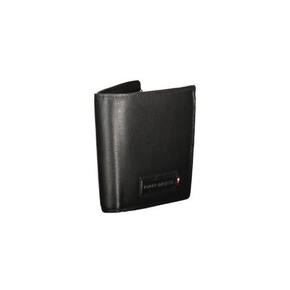 Tommy Hilfiger Black Leather Men Wallet