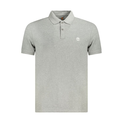 Timberland Gray Cotton Polo Shirt