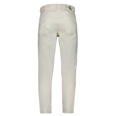 Calvin Klein White Cotton Men's Jeans