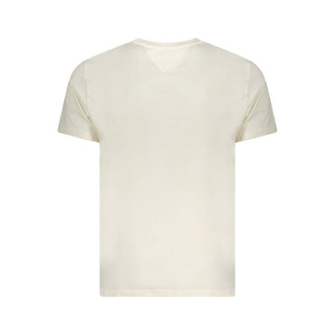Tommy Hilfiger Beige Cotton Men T-Shirt