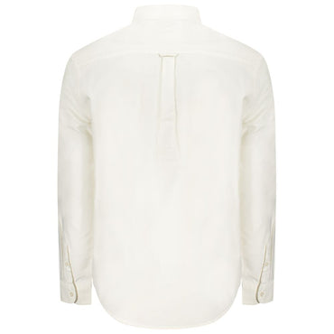 Tommy Hilfiger White Cotton Men Shirt