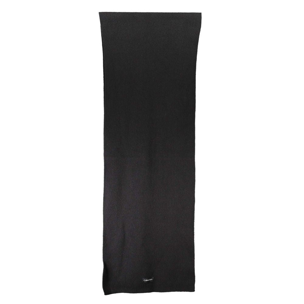 Calvin Klein Black Cotton Scarf