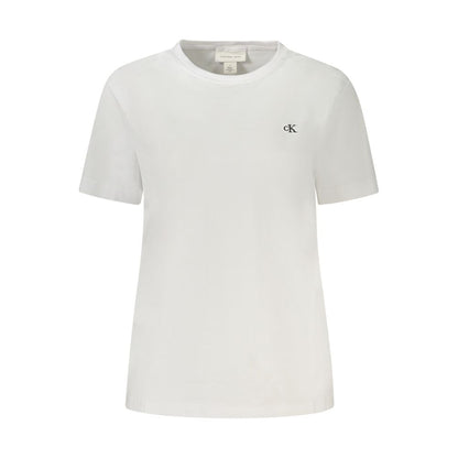 Calvin Klein White Cotton Women T-Shirt