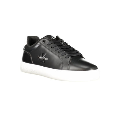 Calvin Klein Black Leather Men Sneaker