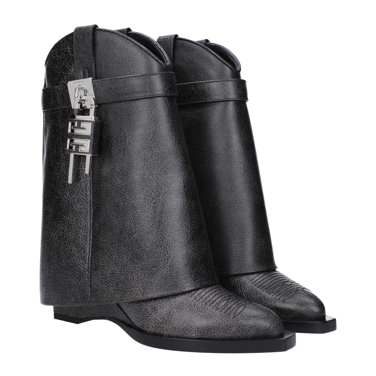 Givenchy Black Leather Ankle Boots