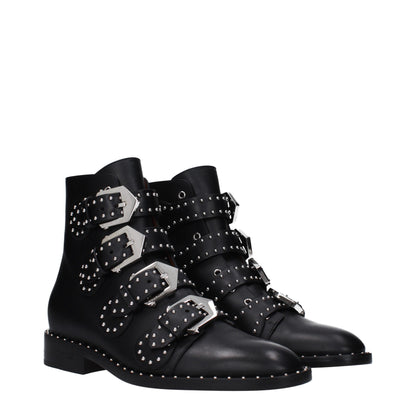 Givenchy Black Leather Ankle Boots