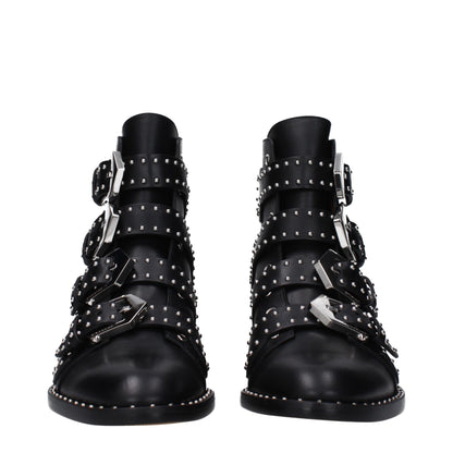 Givenchy Black Leather Ankle Boots