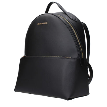Michael Kors Black Leather Backpack