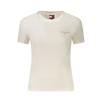 Tommy Hilfiger White Cotton Women T-Shirt