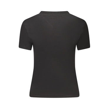 Tommy Hilfiger Black Cotton Women T-Shirt