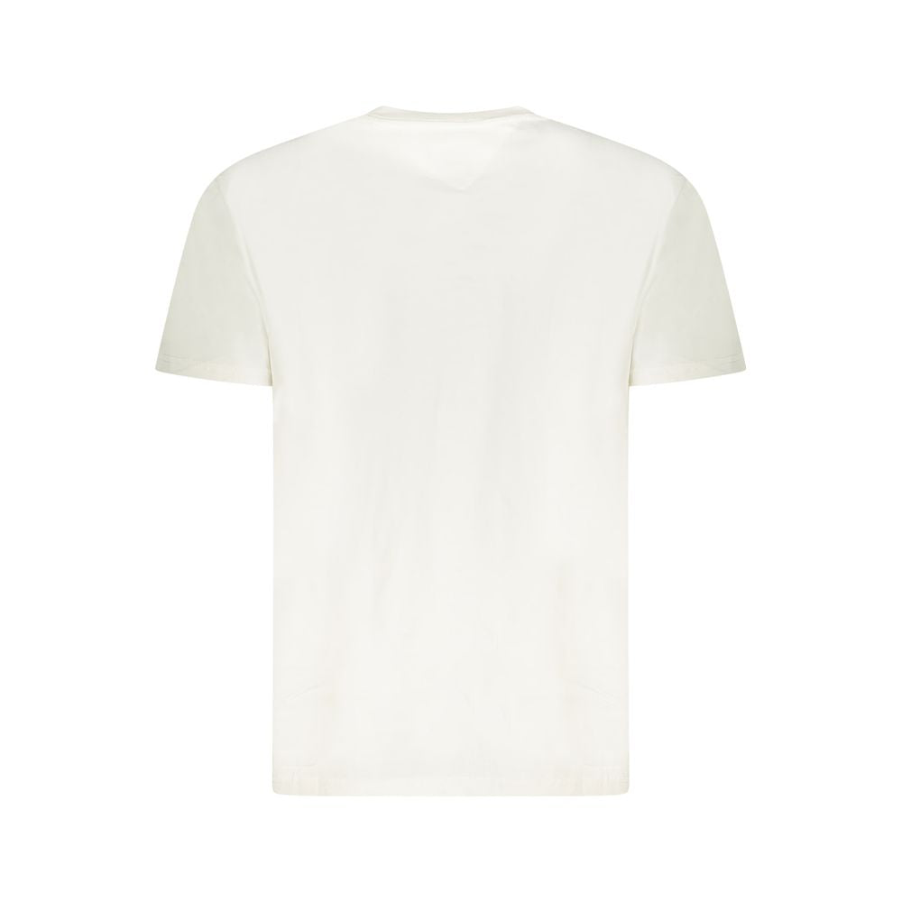 Tommy Hilfiger White Cotton Men T-Shirt