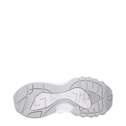 Versace Gold Fabric Low Top Sneakers