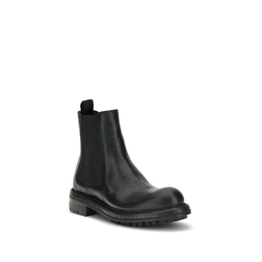 Dolce & Gabbana Black Calf Leather Bos Taurus Chelsea Boots