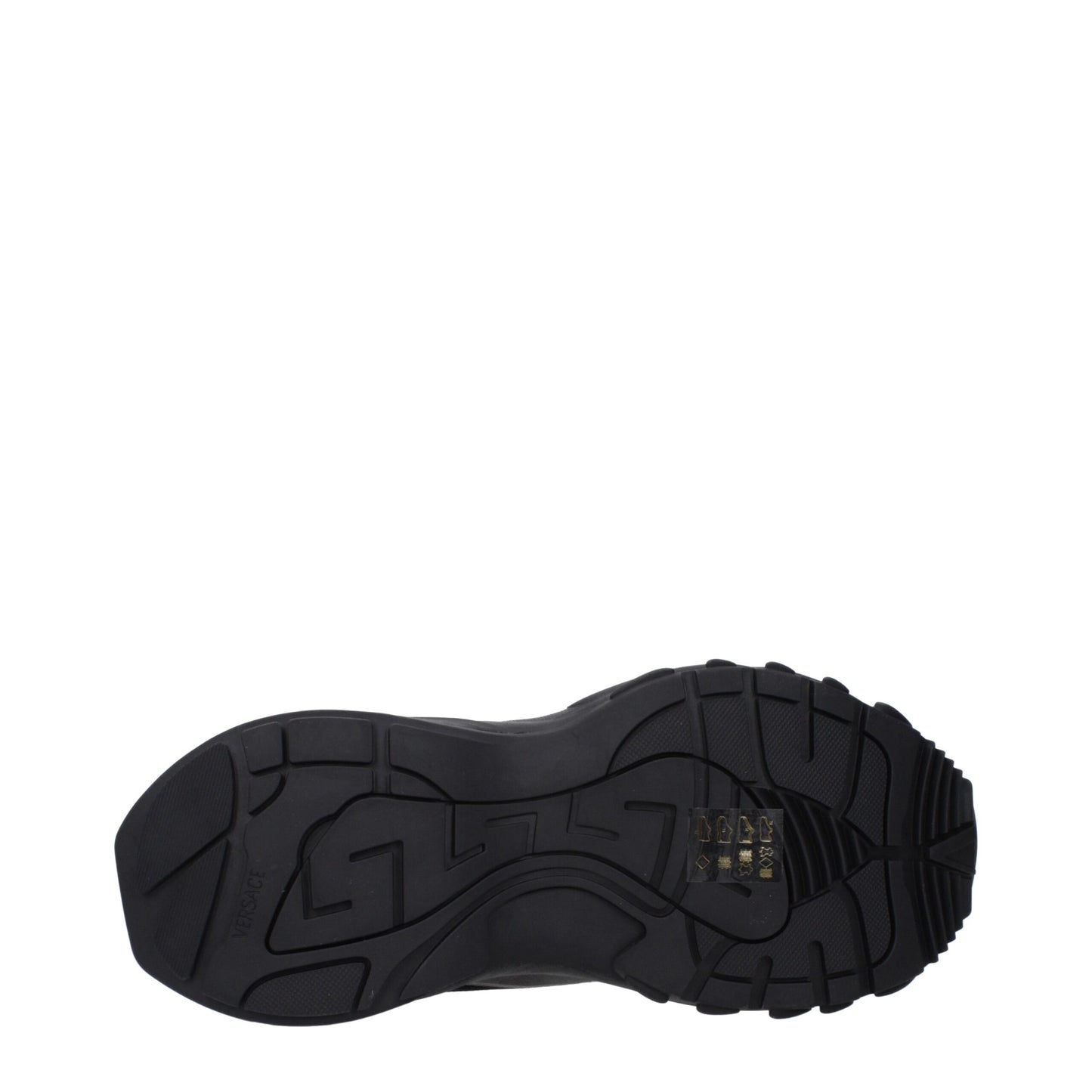 Versace Black Fabric Athletic Sneakers