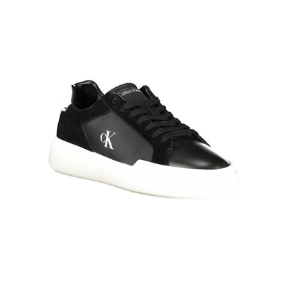 Calvin Klein Black Leather Men Sneaker
