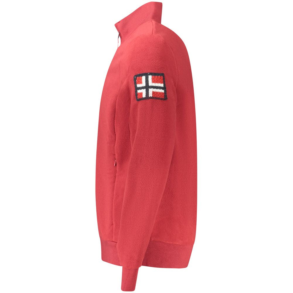 Norway 1963 Red Polyester Men Sweater