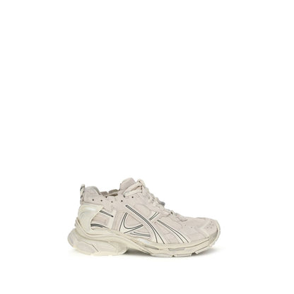 Balenciaga Beige Calf Leather Bos Taurus Athletic Sneakers