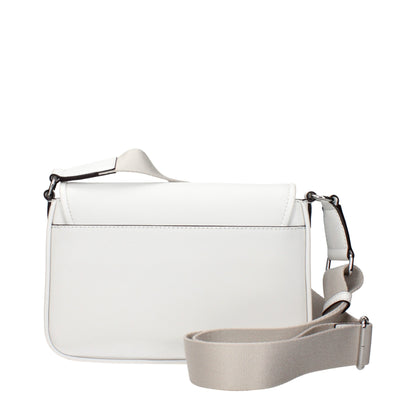 Michael Kors White Leather Crossbody Bag