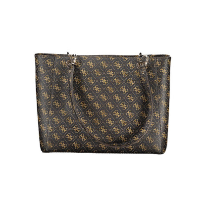 Guess Jeans Brown Polyethylene Handbag