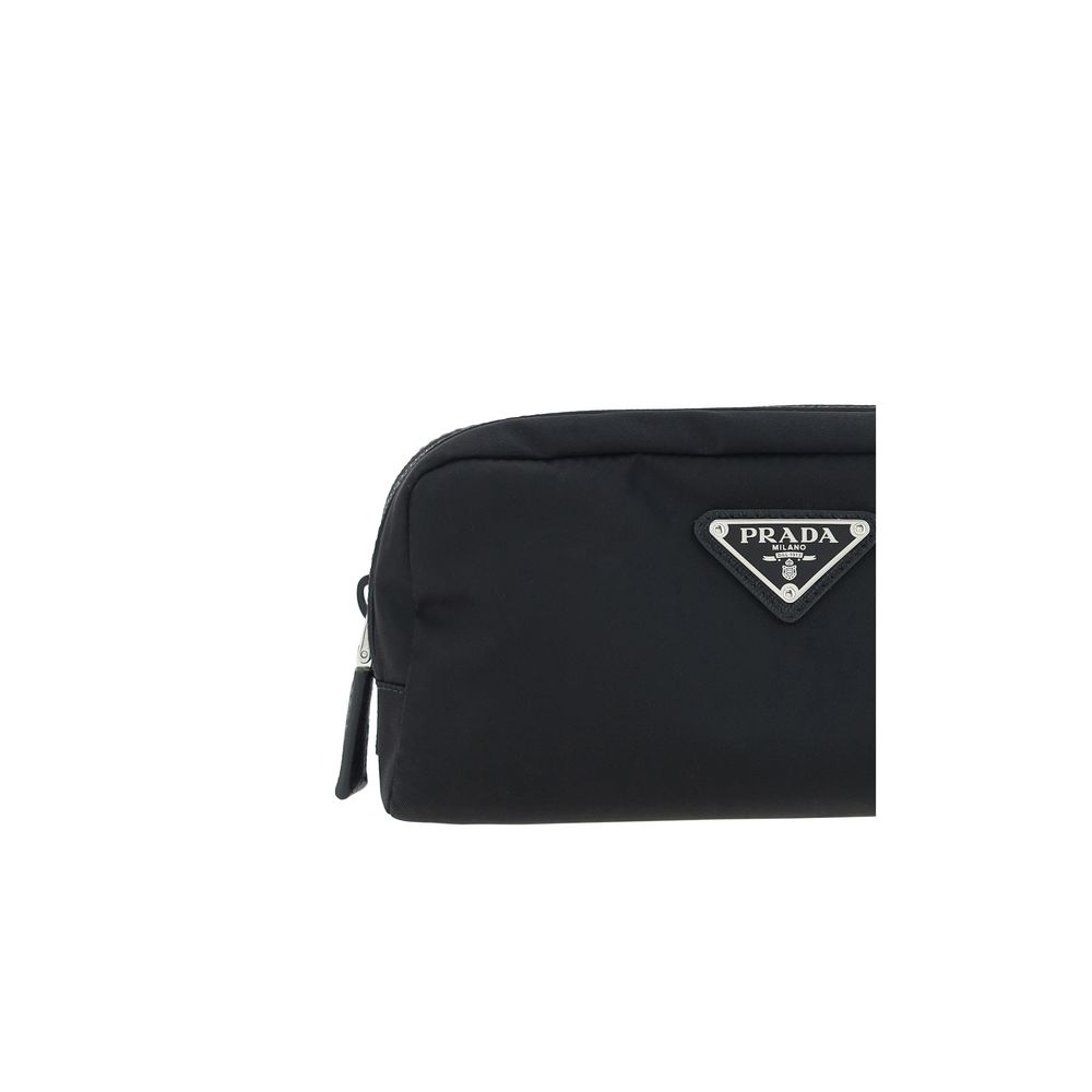 Prada Black Recycled Polyamide Accessories