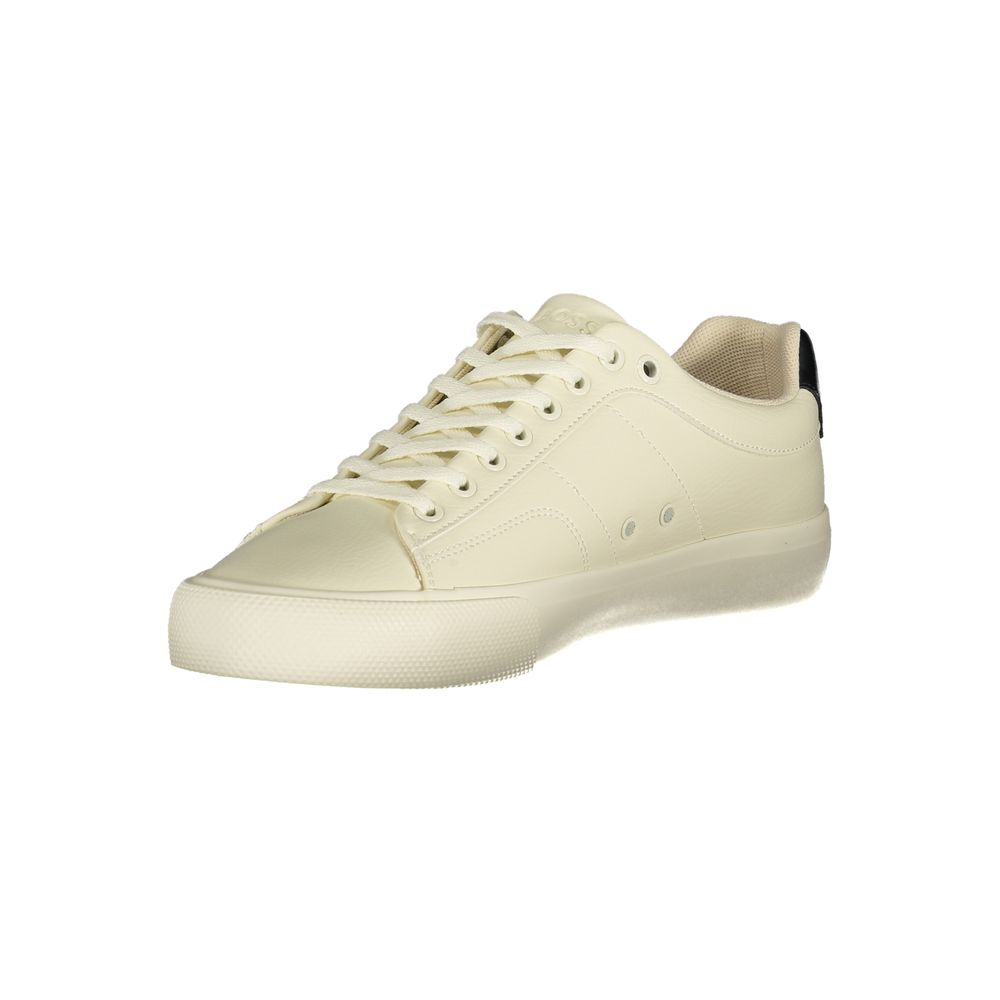 Hugo Boss White Polyester Men Sneaker