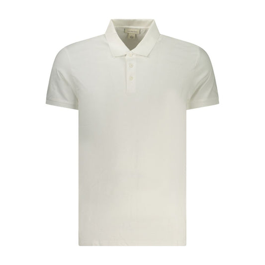 Calvin Klein White Cotton Men Polo Shirt