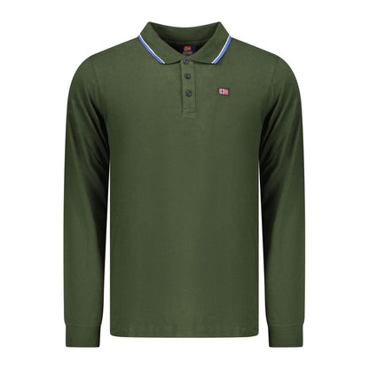 Norway 1963 Green Cotton Men Polo Shirt
